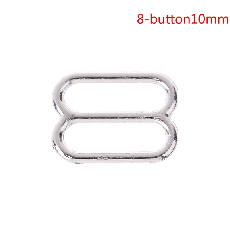 100 Silver metal bra strap adjuster slider/hooks/o ring lingerie sewing craft