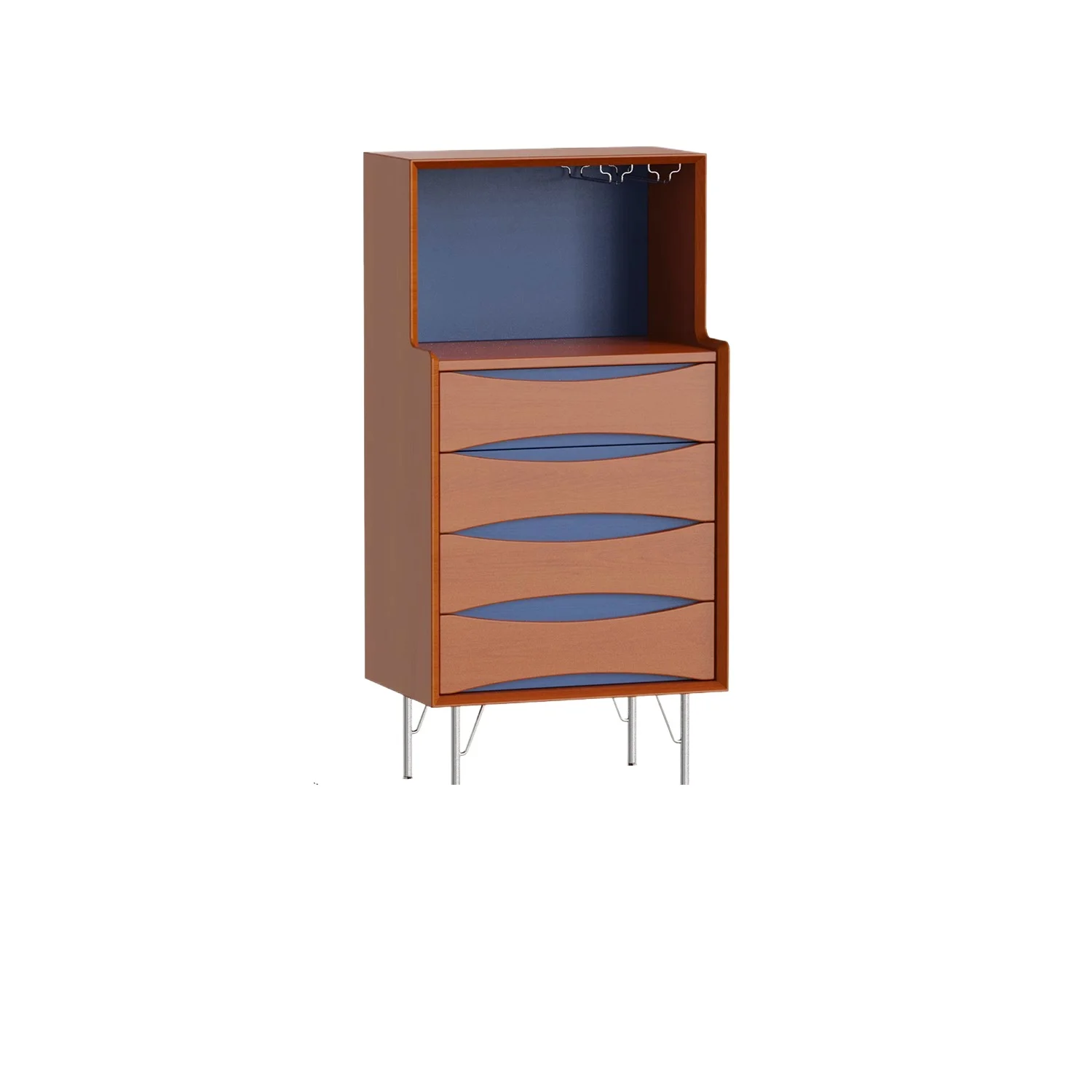 LMM solid wood living room retro vertical cabinet against the wall storage bedroom cabinet