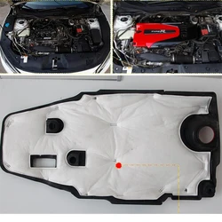 CEYUSOT FOR Honda Civic Engine Cover Decoration 2016-19 Engine Dust Cover Noise Reduction Accessories Civic Left Drive Dedicated