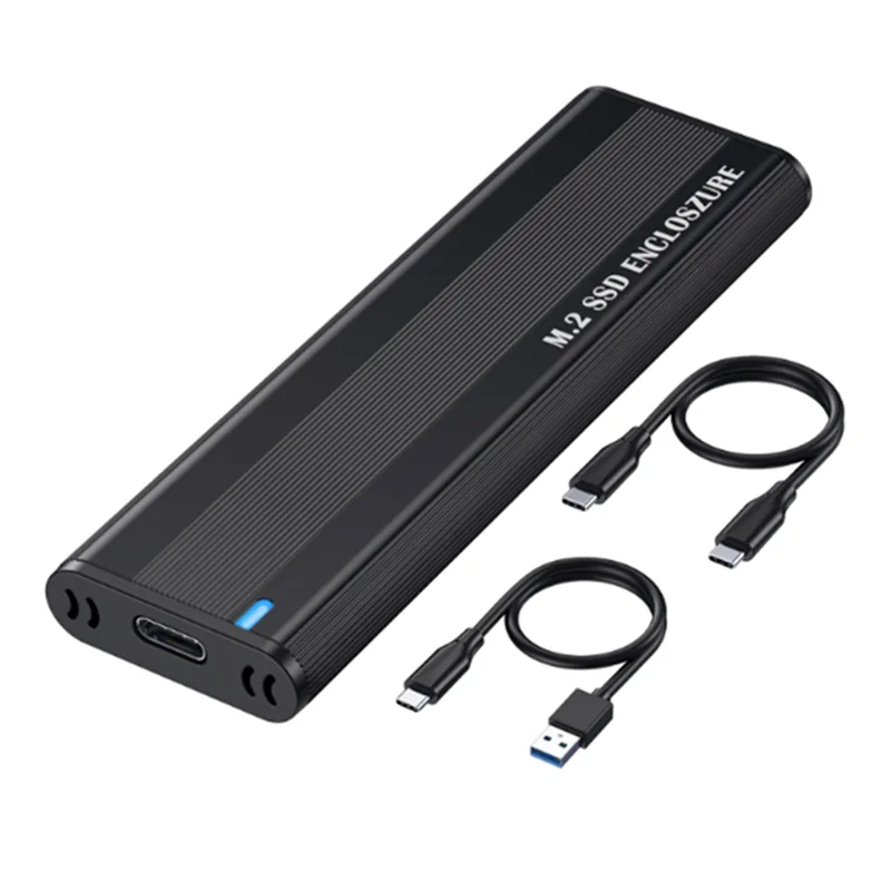 M2 SSD Case NVME SATA Dual Protocol M.2 to USB Type C 3.1 SSD Adapter for NVME PCIE NGFF SATA SSD Disk Box(C)