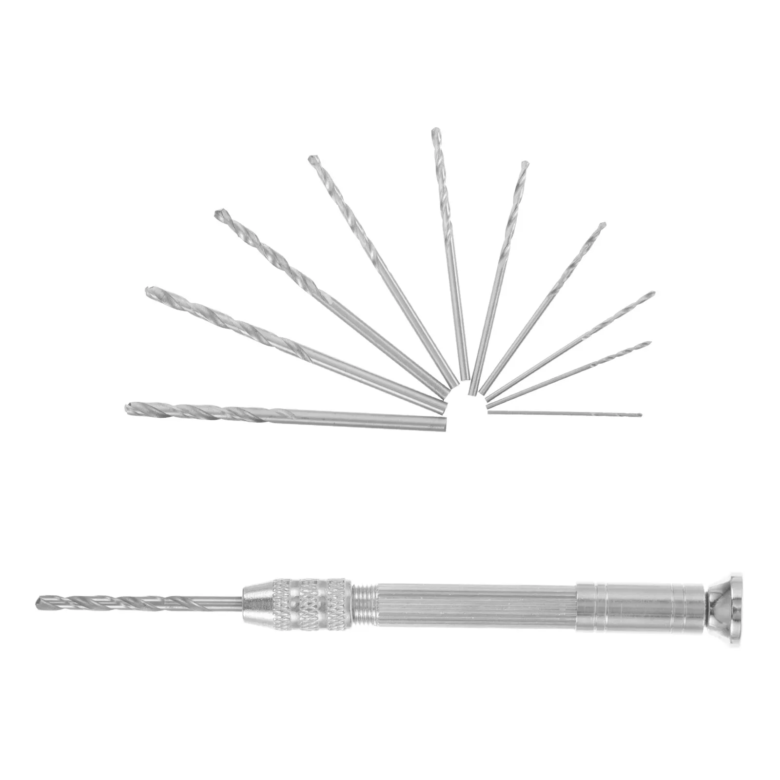 

1Set Nail Art Piercing Tool with Precision Drill Bits Reusable Hand Drill for Charms Dangle Decorations Nail Salon Manicure