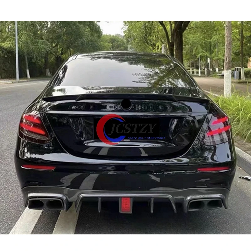 

For Mercedes-Benz W213 E200 E260 E300 E350 2016-2020 ABS Car Tail Wing Decoration Rear Roof Wing Spoiler