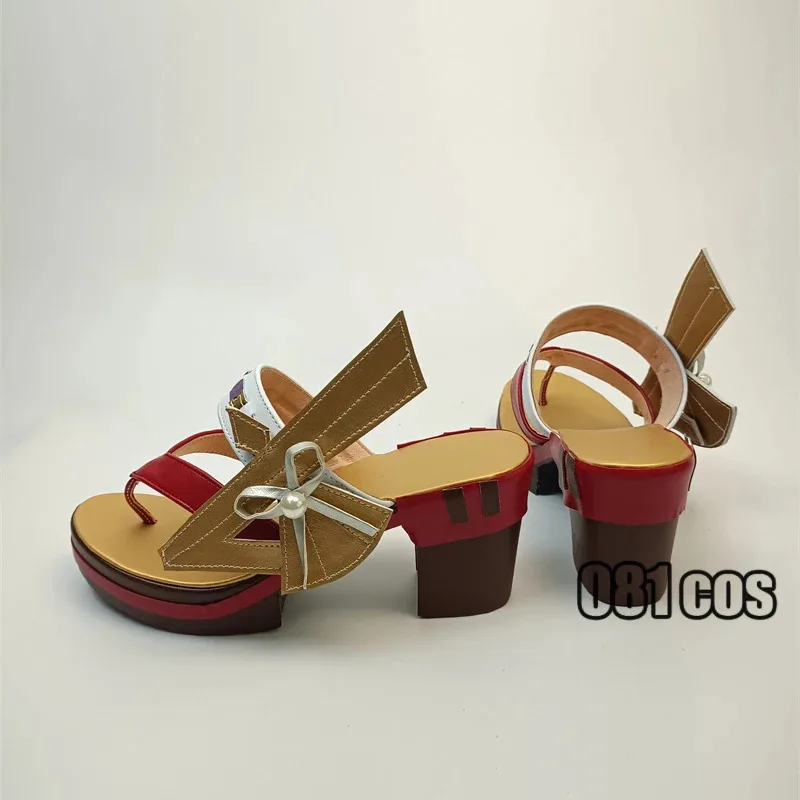 

AIAI 2025Game Genshin Impact Miko Guuji Yae Cosplay Sandals Anime High Heel Female Platform Fashion Casual Cute Cos Shoes