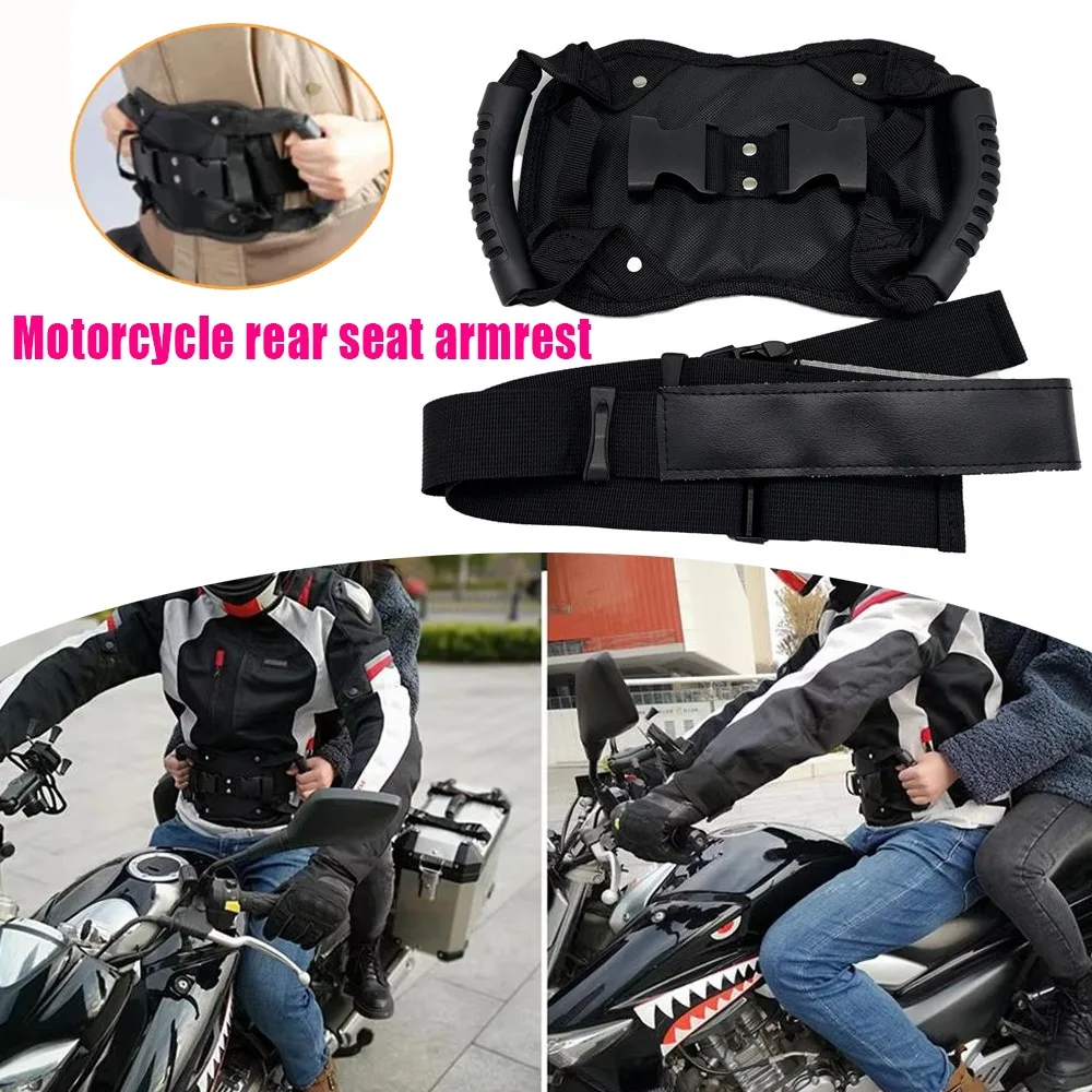 

Motorcycle Handrail Pillion Passenger Grab Handle Non-slip Handle Electric Vehicle Pillion Lumbar Safety Armrest Seat Belt