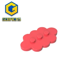Gobricks GDS-2138 Plate Special 3 x 5 Cloud with 3 Center Studs compatible with lego 35470 Assembles Building Blocks