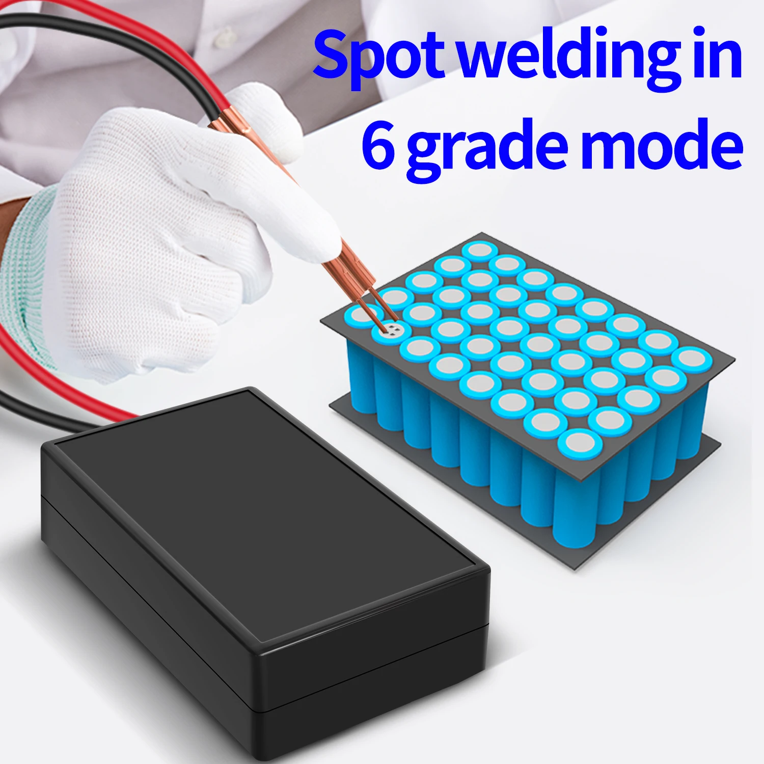 Portable Mini Spot Welding Machine 6 Gears Adjustable Spot Welder 0.15mm with Nickel Sheet For 18650 Battery Spot Machine Tool