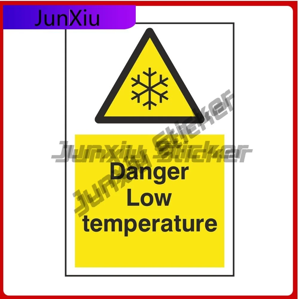 

Danger Low Temperature Safety Warning Vinyl Stickers Decals For Car Decoration Women Laptop Stickers Motorcycle Funny Suv Campin