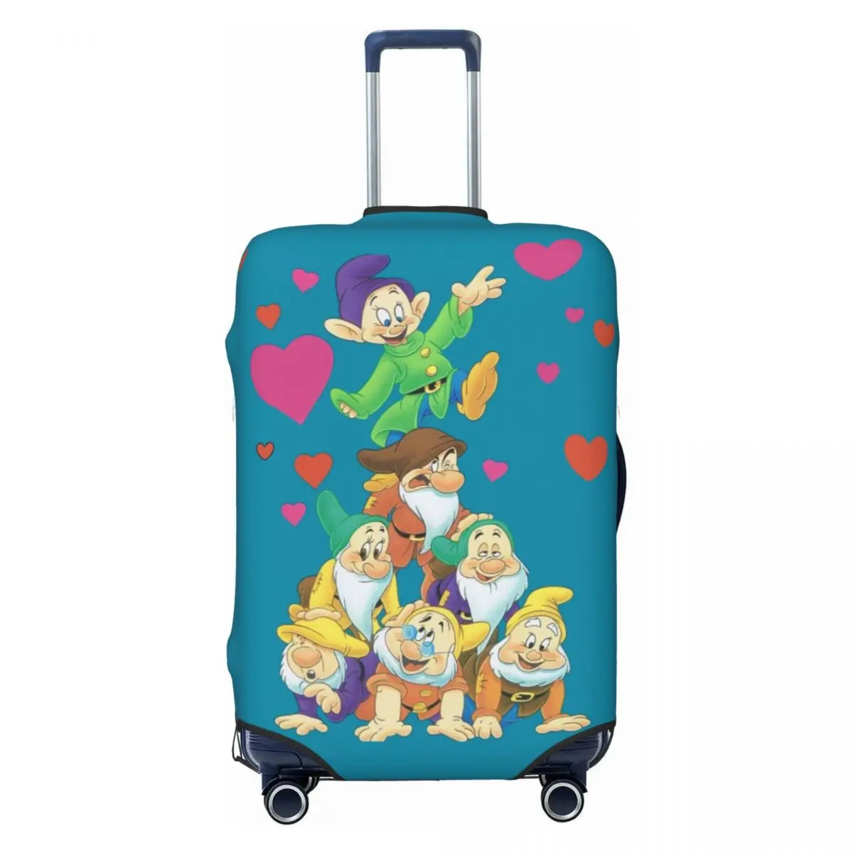 

Custom Snow White And Anime The Seven Dwarfs Luggage Cover Protector Funny Travel Suitcase Protective Cover for 18-32 Inch