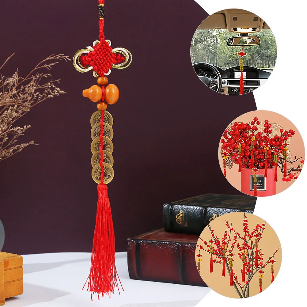 

8pcs Chinese Knot New Year Hanging Decor Wall Hanging Ornament Delicate Pendant Car Home Decor Festival Supplies Spring Festival
