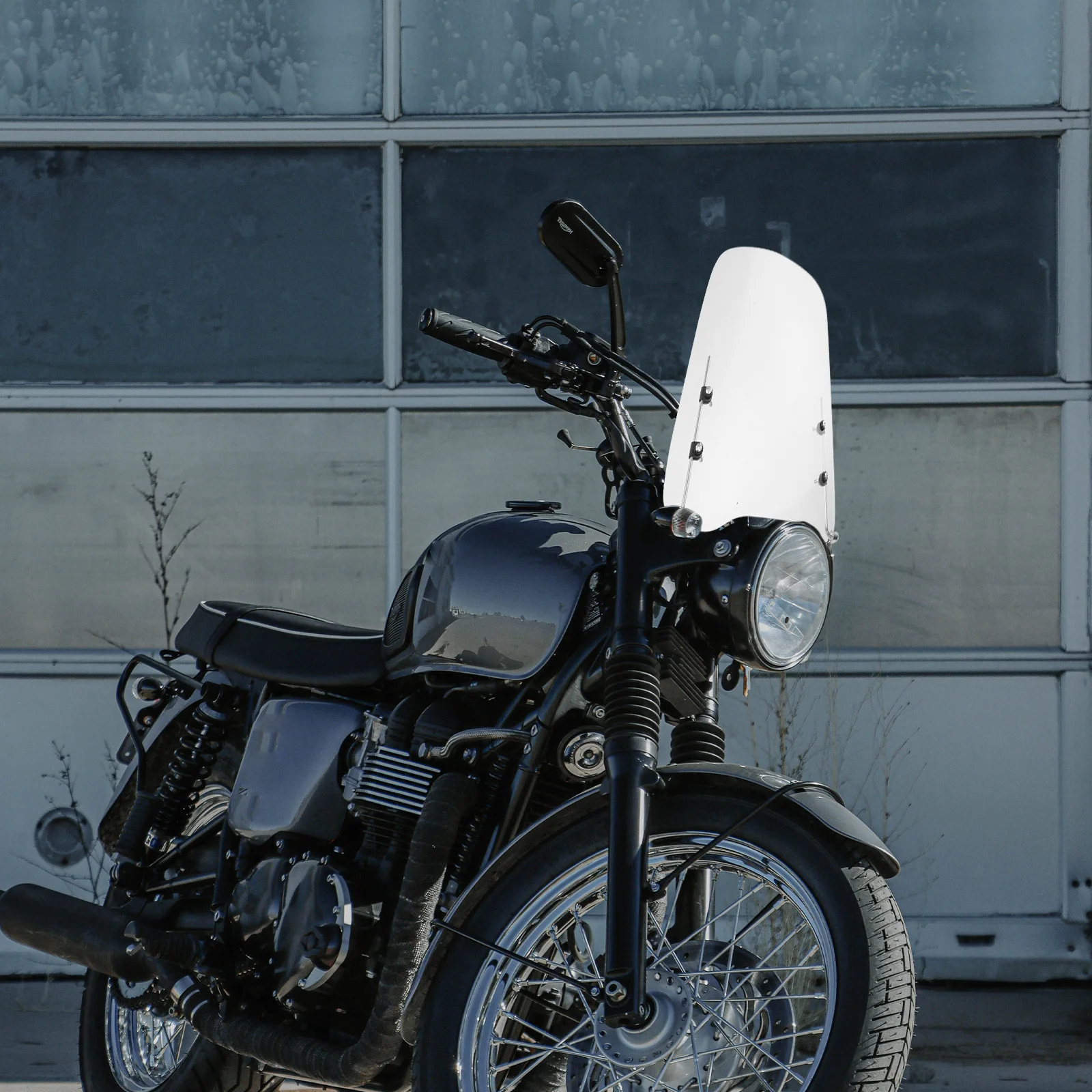 

Motorcycle Windshield Large Clear Wind Deflector for Motorbike Universal Durable Windshield Motorcycle Part Wind Deflector