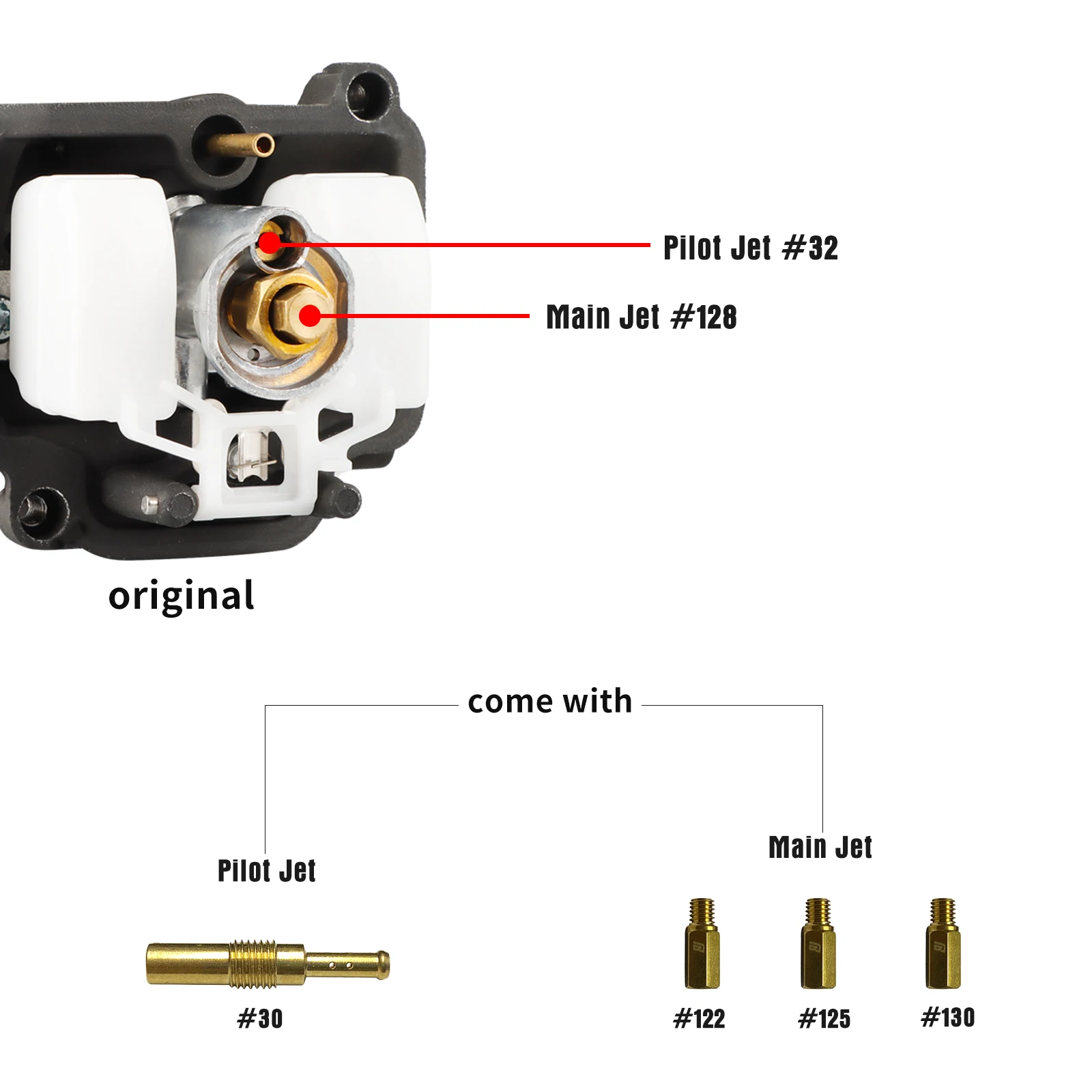 NIBBI Motorrad PWK Racing Vergaser 30/32/34mm Power Jet Carb 55mm Luftfilter Kit für Yamaha Suzuki Pitbike 250cc-400cc Motor – Detail 4
