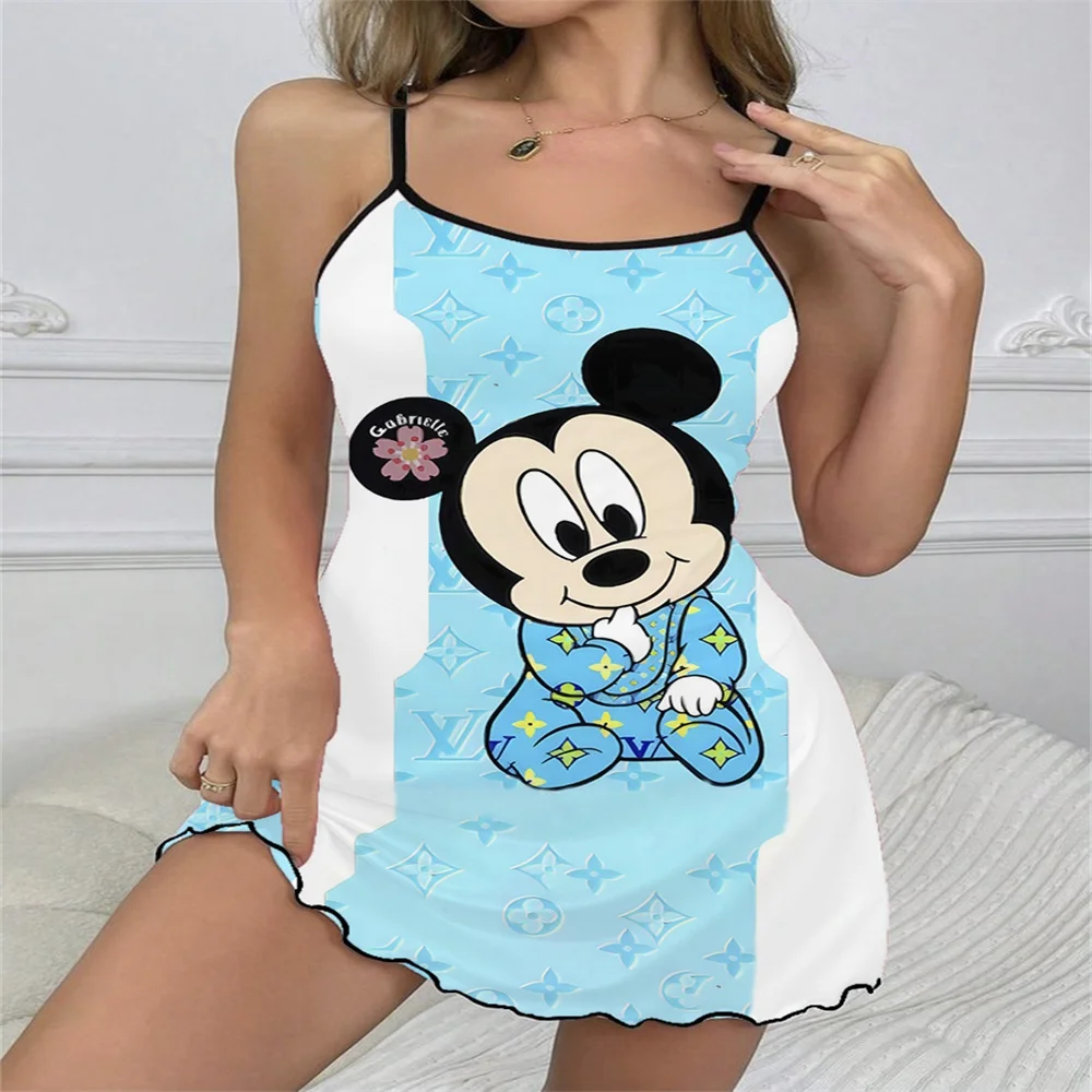 Home Wear Dress Sexy Nightie Sexie Night Gown for Women Nightgowns Free Sexy Nightgown Clothes Pajamas Woman Trend 2024 Minnie