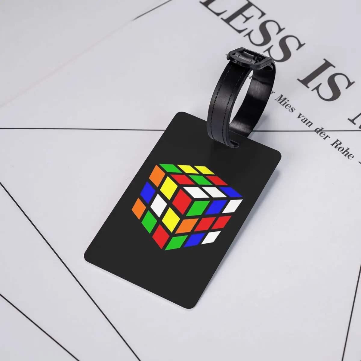 

Magic Cube Luggage Tags Suitcase Accessories Travel Baggage Boarding Tag Label Holder ID Name Address