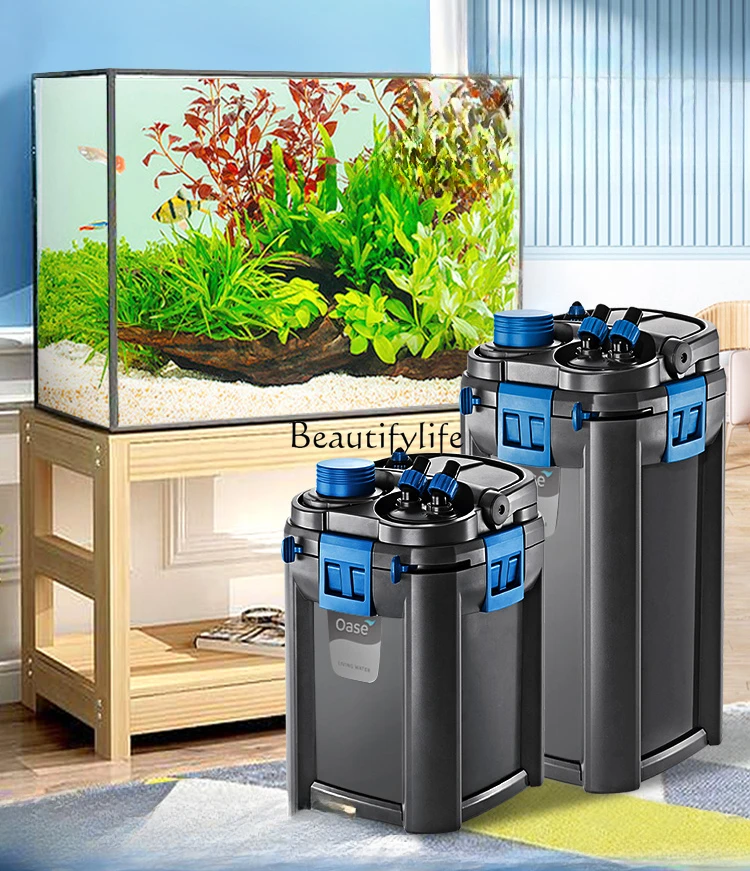 

Fish Tank Filter Oxygen and Water Purification Circulation Three-in-One Built-in Pre-Filter External Filter Barrel