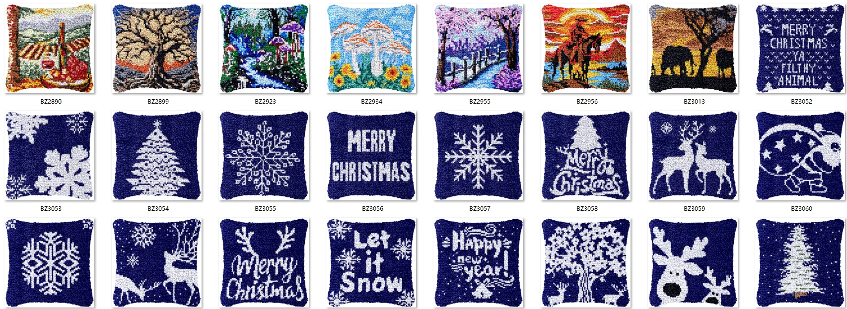 

Комплект крючков-защелок, подушка, пуговицы Smyrna, упаковка, рождественский подарок, стили 2025 года, наборы крючков-защелок с узором для рукоделия