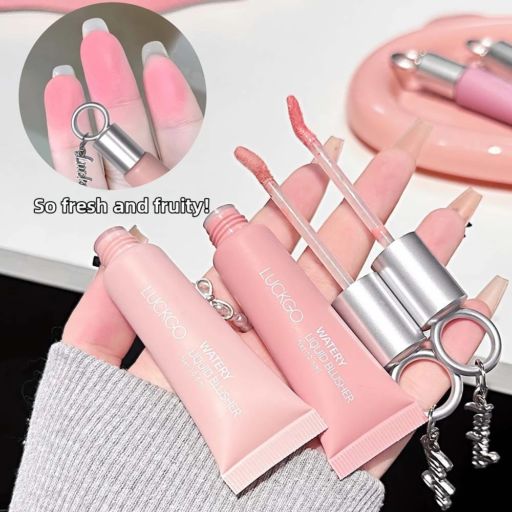 Moisturizing Liquid Blusher Water Light Formula Monochrome Face Brightening Rouge Long Lasting Waterproof Cheek Tint Cosmetics