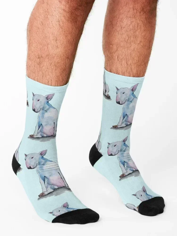 Bull Terrier Miss Ya Socks short sheer designer brand cool Woman Socks Men's