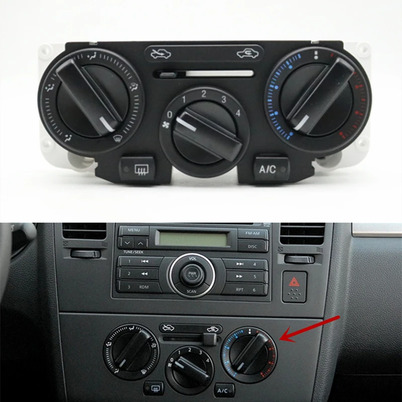 For Nissan Tiida Versa C11 Front Center Dash Air Conditioner A/C Heater Switch Climate Control Button Assy