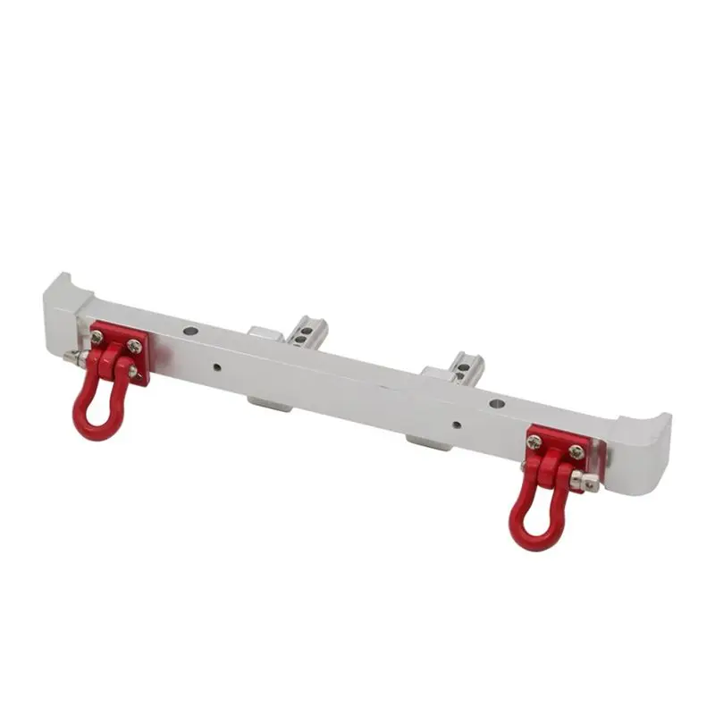 

Металлический задний бампер с фаркопом для MN128 1/10, аксессуары для обновления радиоуправляемого автомобиля, серебристый