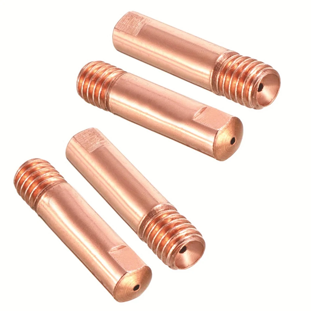 20pcs MB15 15AK Contact Tip Welding Nozzles M6 Thread Welding Torch Power Nozzle 0.6mm-1.2mm For MB15AK MIG Welding Torch