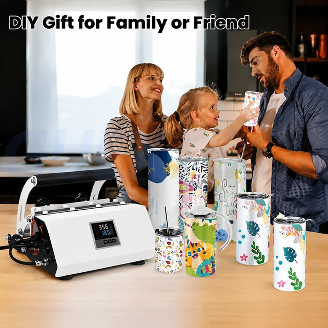 Mug Heat Press Machine Digital Cup Sublimation Printing Machine Heat Transfer Printer for Coffee Mugs DIY Custom Printing