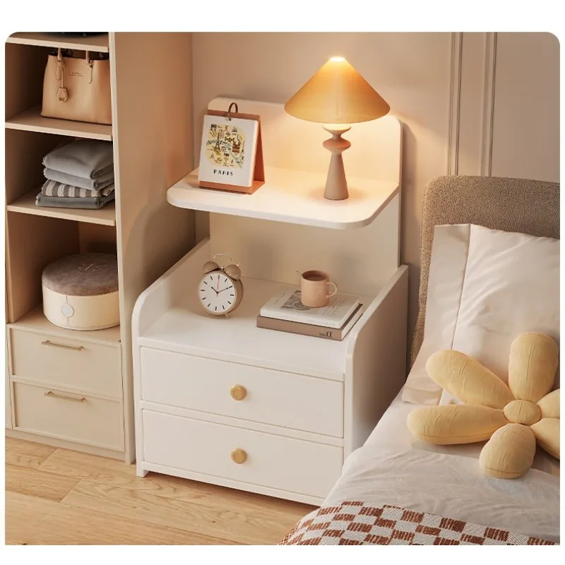 Bedside Table Small Simple Modern Household Bedroom Bedside Storage Cabinet Small Cabinet Bedside Shelf for Rental Room image 2