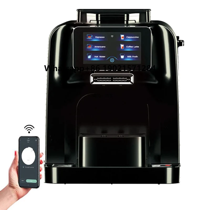 

Hot Sales Touch Screen With Milk Jug Built-in Refrigerator Smart Fully Automatic Coffee Machine With Mobile for Home Office Use
