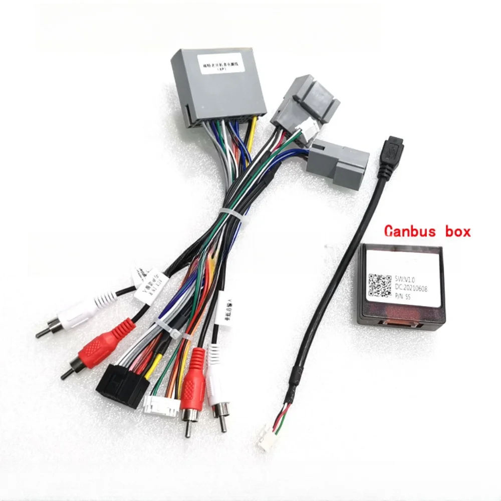 Canbus Box RP5-FD-002 For Ford Explorer Escape Edge Expedition Mustang F150 F-150 Android 2 Din Radio 16 Pin Power Wiring Cable