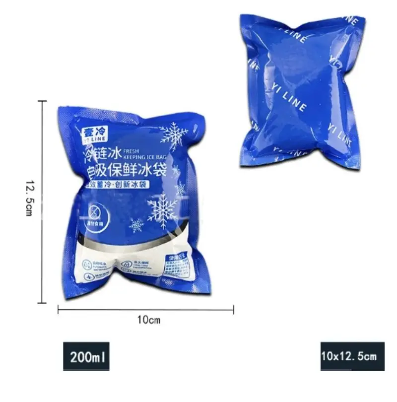 50 szt. Kompresów Lodowych Przenośne Samozasysające Kompresy Chłodzące na Ból Wielokrotnego Użytku