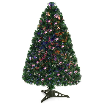 3FT Pre-Lit Fiber Optic Christmas Tree 1