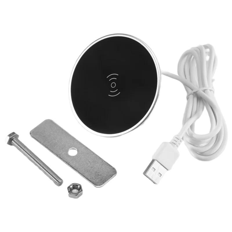 완전 무선 충전기 데스크탑 가구 내장형 고속 무선 충전기 고속 충전 휴대용 스마트폰용 데스크탑 내장