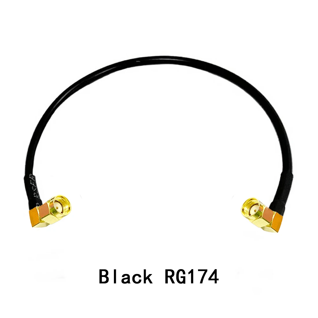 Kabel koaksial Modem RP-SMA steker laki-laki sudut kanan ke RP-SMA colokan laki-laki konektor sudut kanan RG316 kabel RG174 adaptor 15cm baru