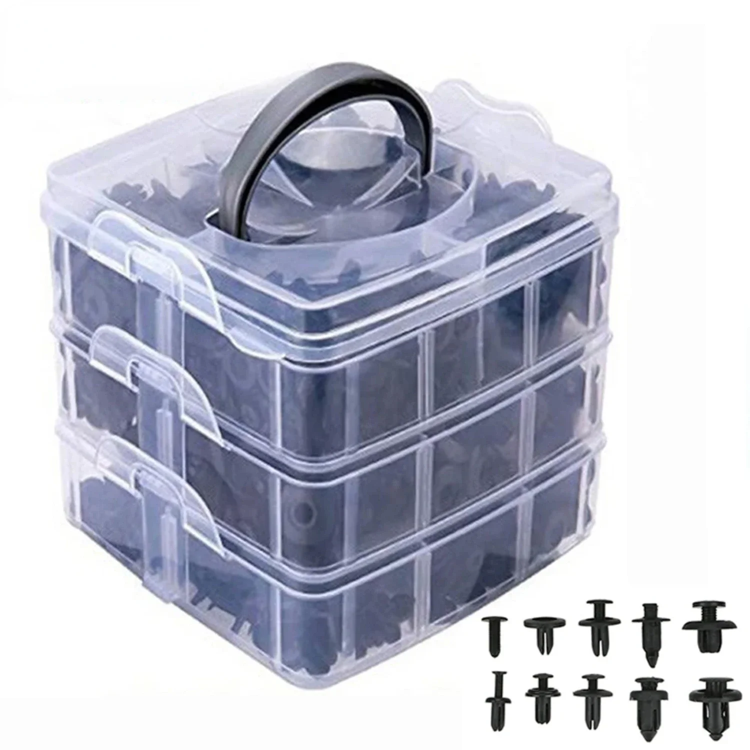 Versatile, Durable, and Secure Automotive Fastening Kit - 620pcs Box of Mixed Car Fasteners for Easy Installation of Door Trim P