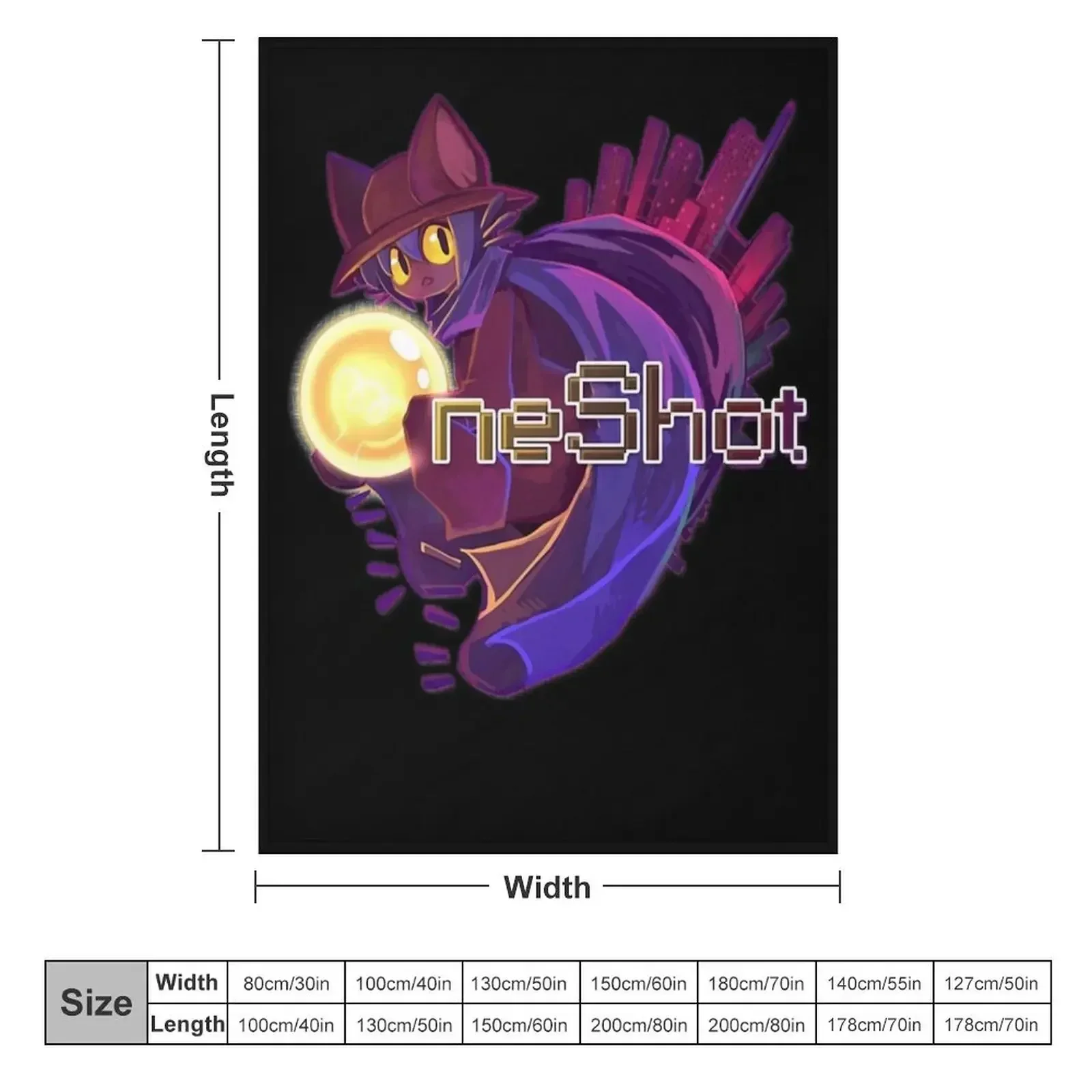 oneshot Throw Blanket cosplay anime Furry Cute Plaid Heavy Blankets