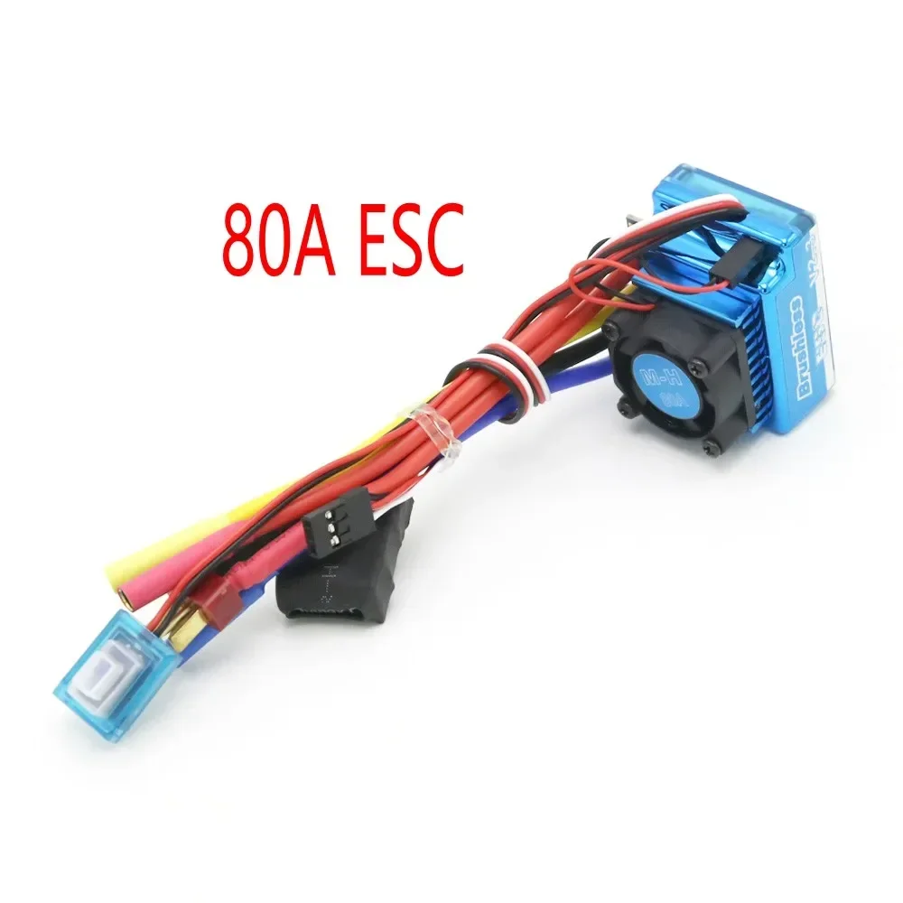 Controlador de velocidade elétrico sem escova, impermeável, à prova de poeira, ESC, RC Car Crawler, parte do barco, 45A, 60A, 80A, 120A, 1, 8, 1, 10, 1, 12