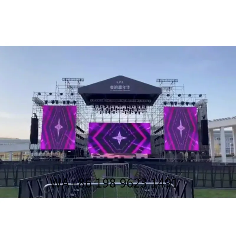 P3.91 HD Indoor LED Video Wall Panel Virtual TV Studio Background Screen for Commercial Stage Event Displays