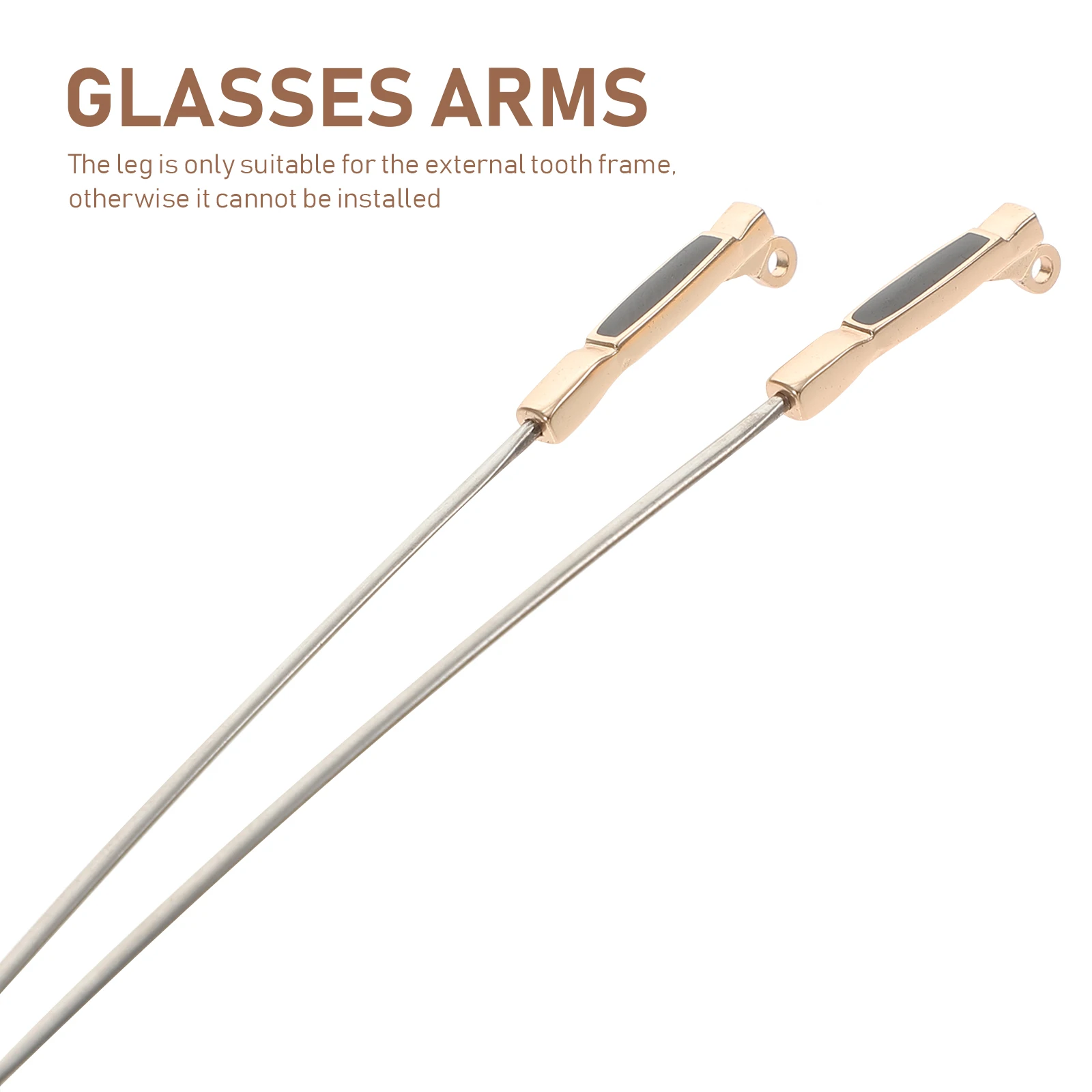 

Metal Eyeglasses Replacement Temples Gold Durable Universal Parts Repair Accessories Sunglasses Arm Glass Frame