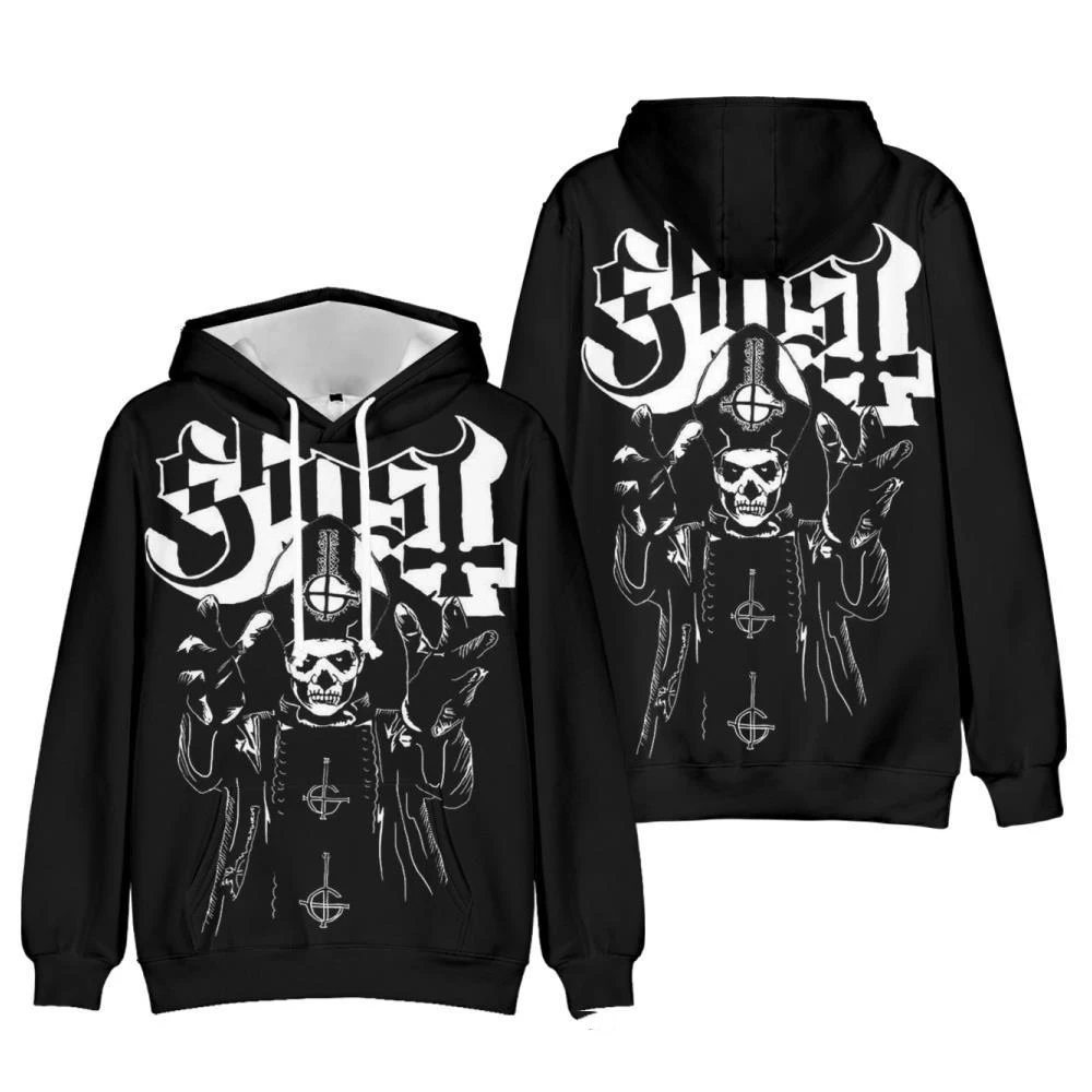 شعبية شبح روك باند تانك هوديي Harajuku بلوزات غير رسمية ملابس الرجال/النساء جديد في هوديس وبلوزات الفتيان/الفتيات البلوز