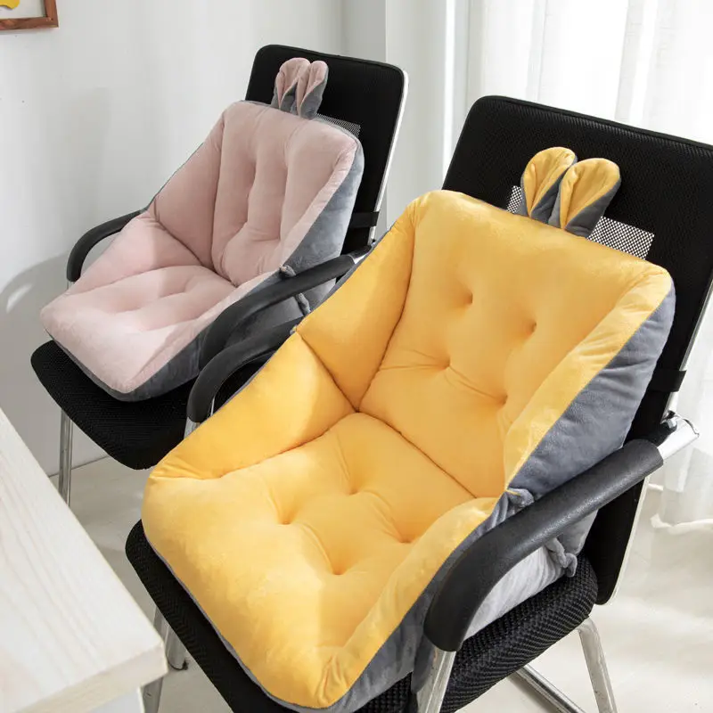 Office Chair Cushion, Velvet Seat Cushion Lazy Sofa Bedroom Office Chair Car Seat Plush Comfort Cushion Sofa Tatami Mat