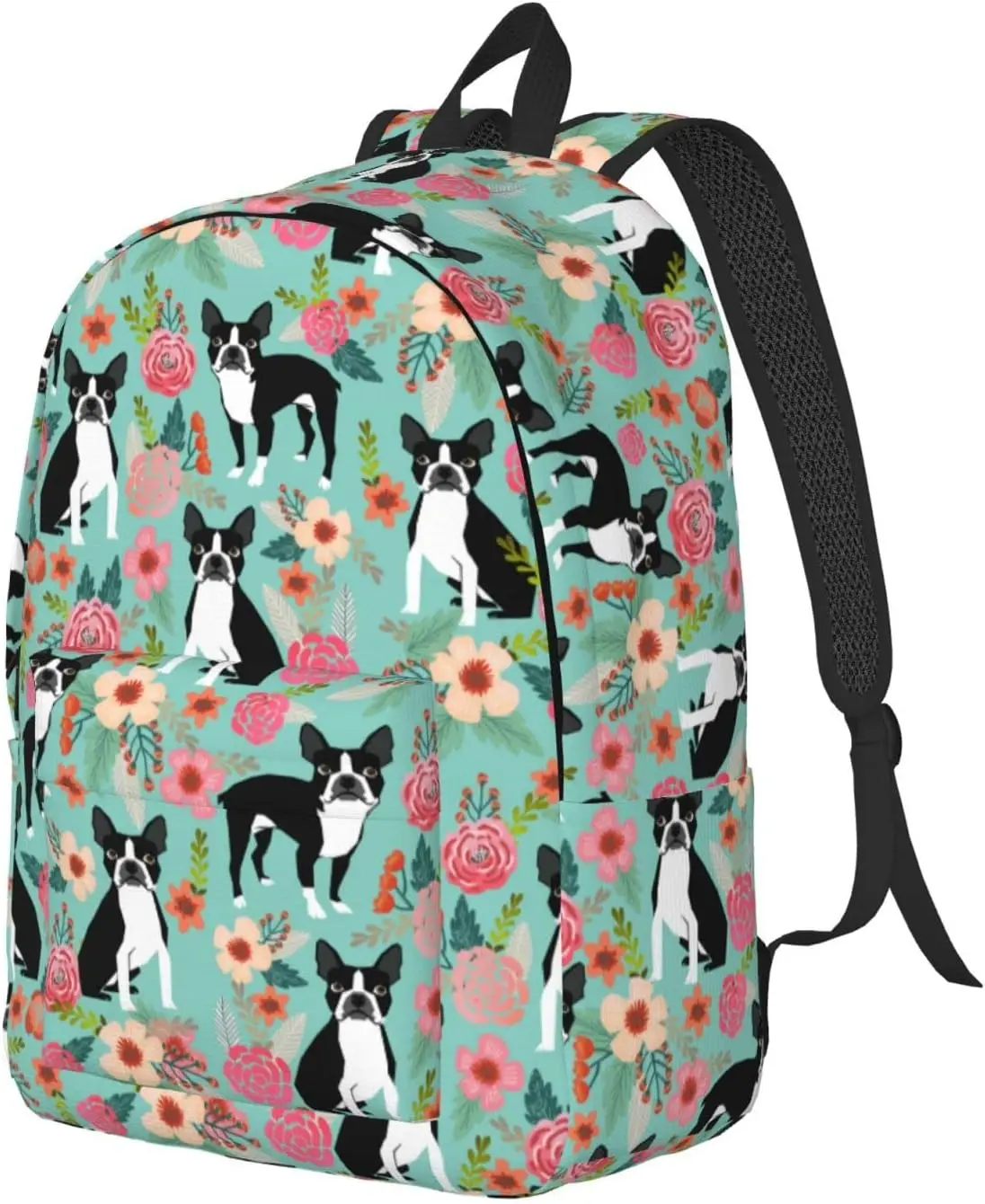 Backpack Casual Lightweight Dog Laptop Backpack Men Women Travel Bag Outdoor Canvas Daypack