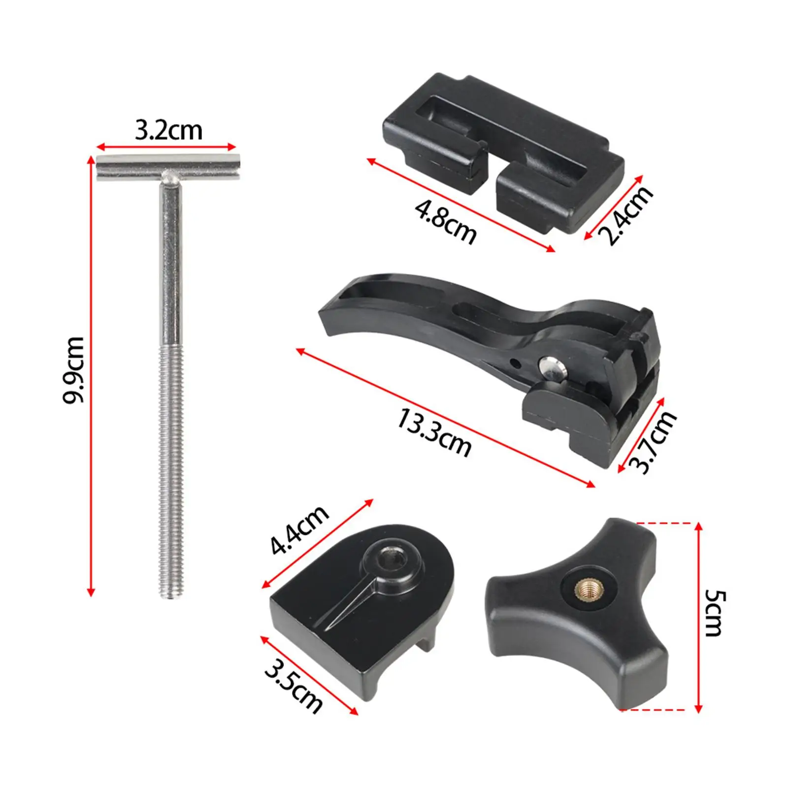 Universal Pickup Carriage Rear Clamps Aluminum Bed Tool for Man Truck Accessories TGX