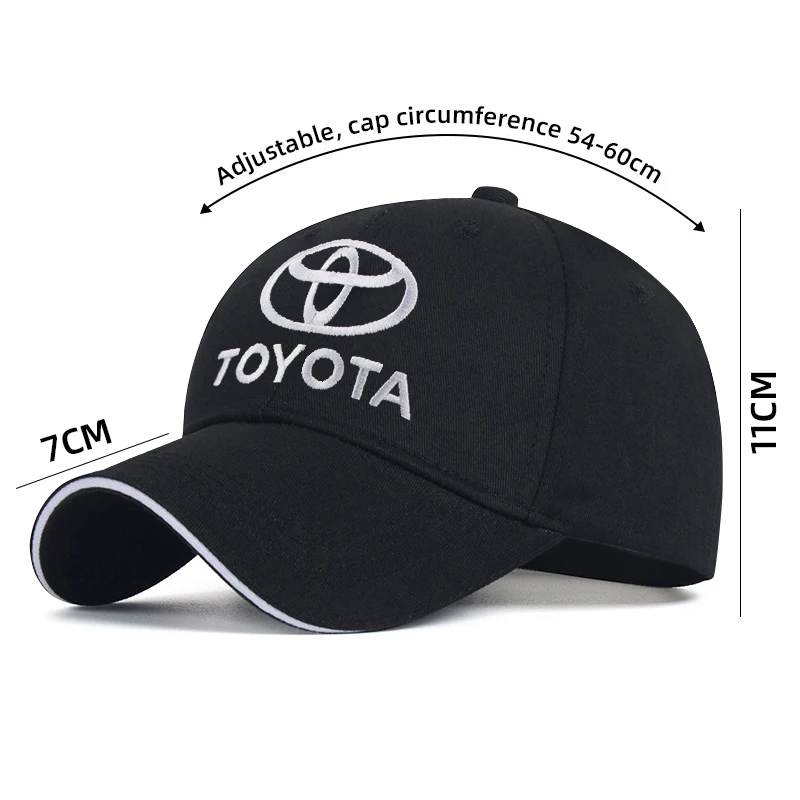 Car Duck Tongue Cap For Toyota Camry Rav4 3D Hat Car MOTO GP Racing F1 Baseball Cap Hat Adjustable Casual Trucket Hat hip hop