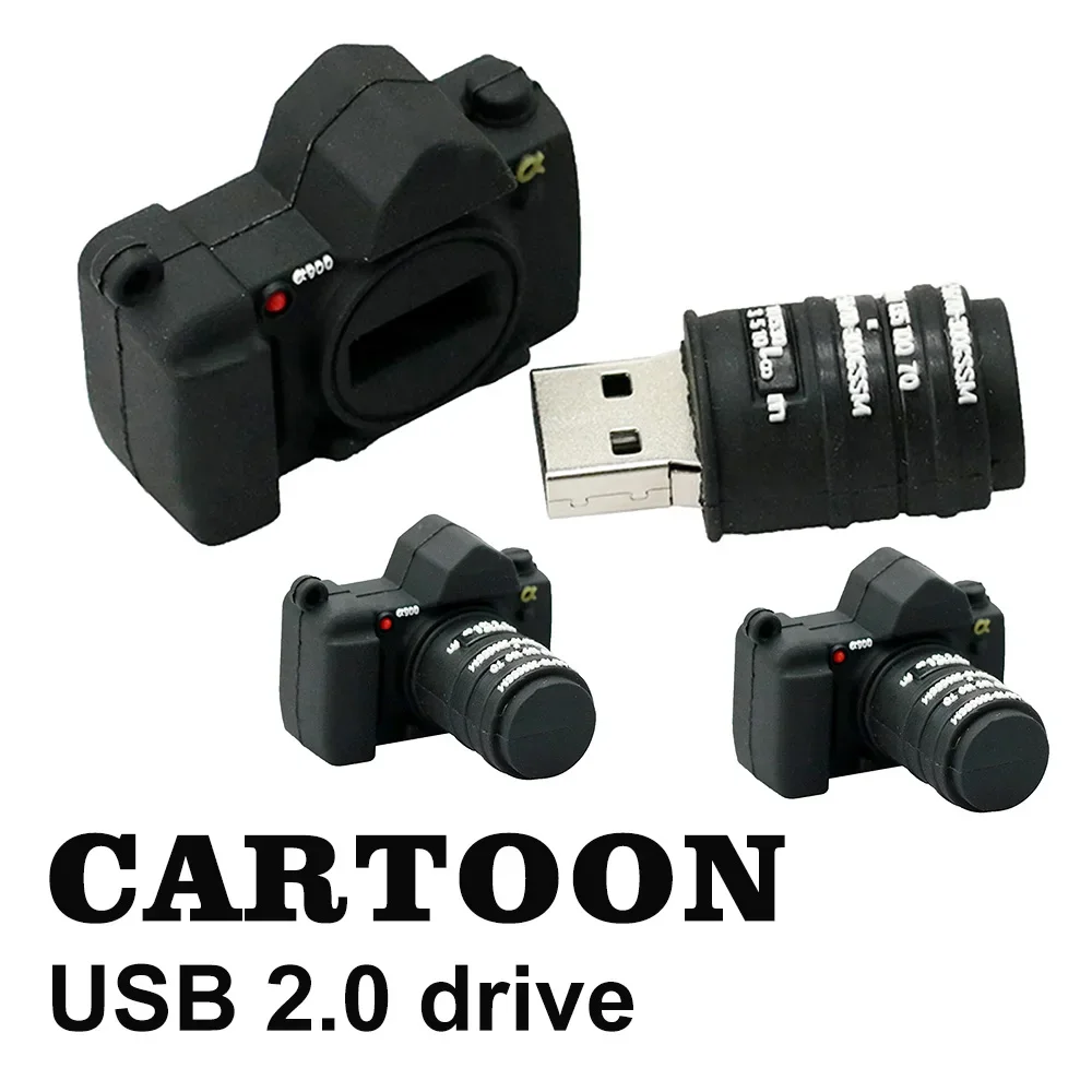 Pendrive usb 2.0 flash drive 4gb 8gb 16gb 32gb 64gb usb flash drive 128gb cartoon SLR camera usb memory