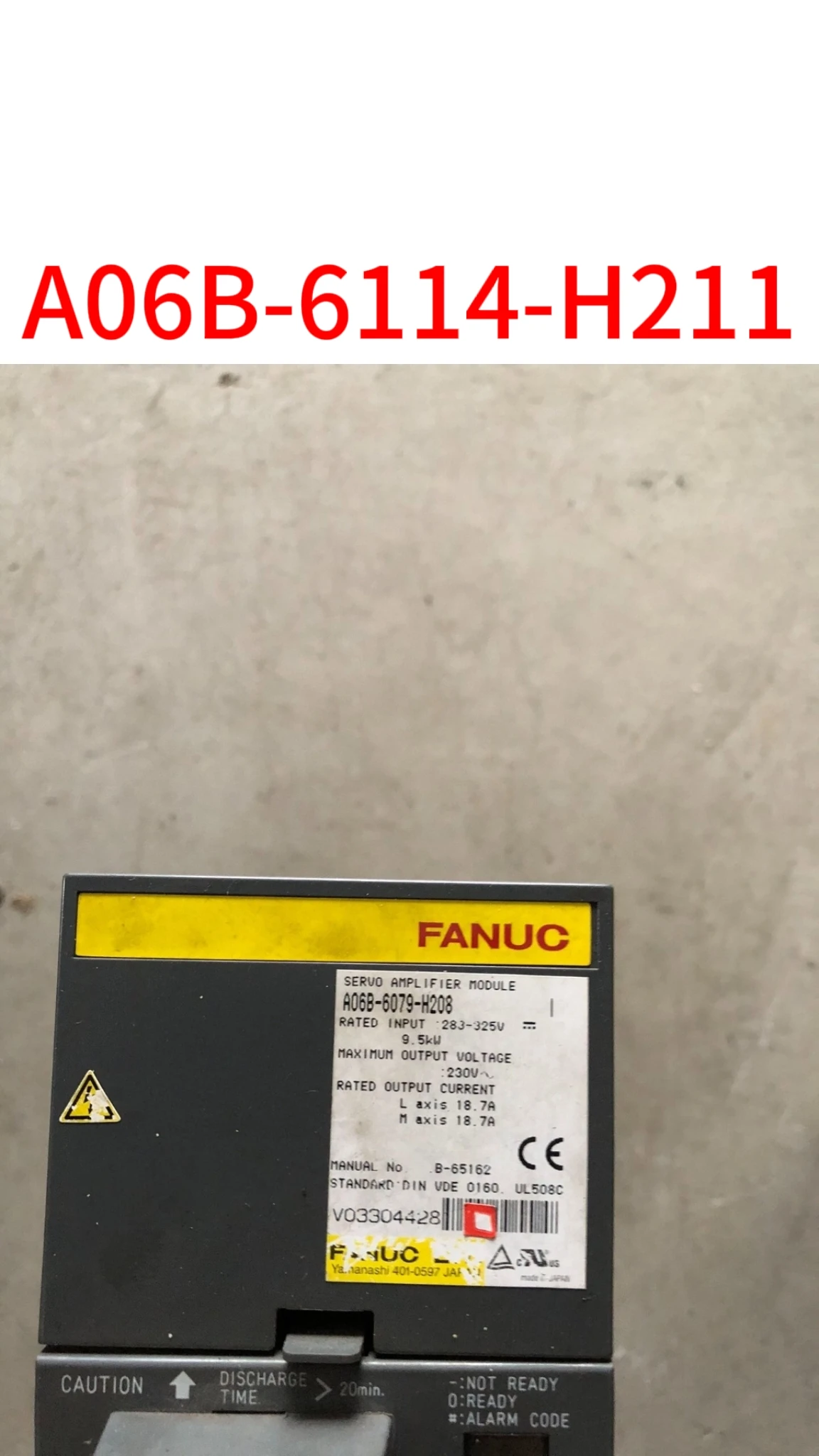 

Original A06B-6114-H211 ,Second-hand test ok