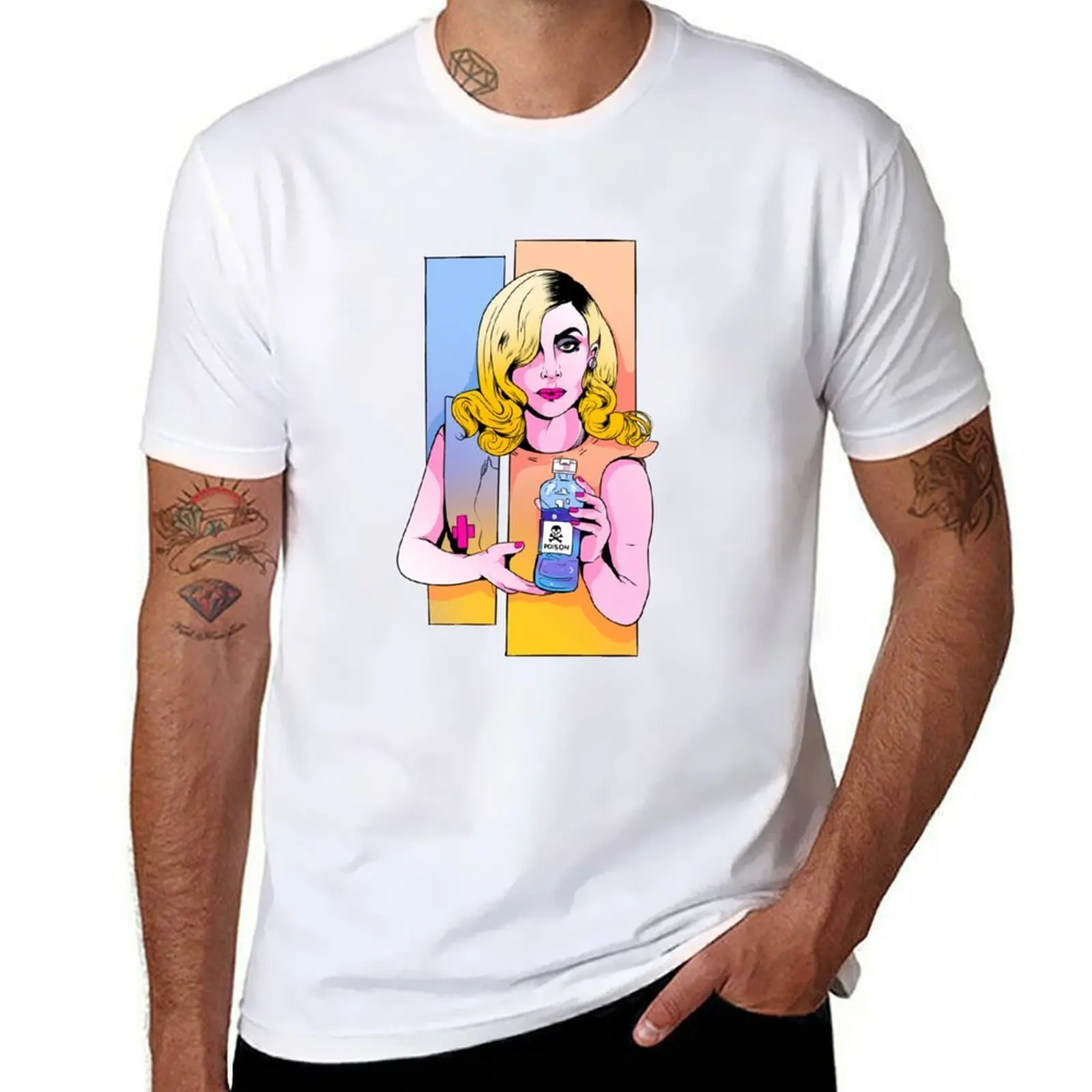 Lady Gaga - Telephone Merch - original illustration T-Shirt t shirts for man cotton soft t shirt man plain T-Shirt