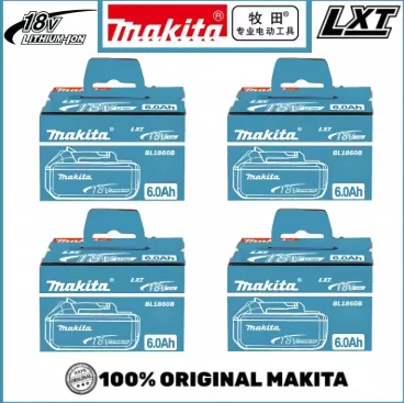 100% original Makita 18V 6000mAh rechargeable battery, Makita 6.0Ah BL1840 BL1830B BL1830B power tool battery, 18V charger