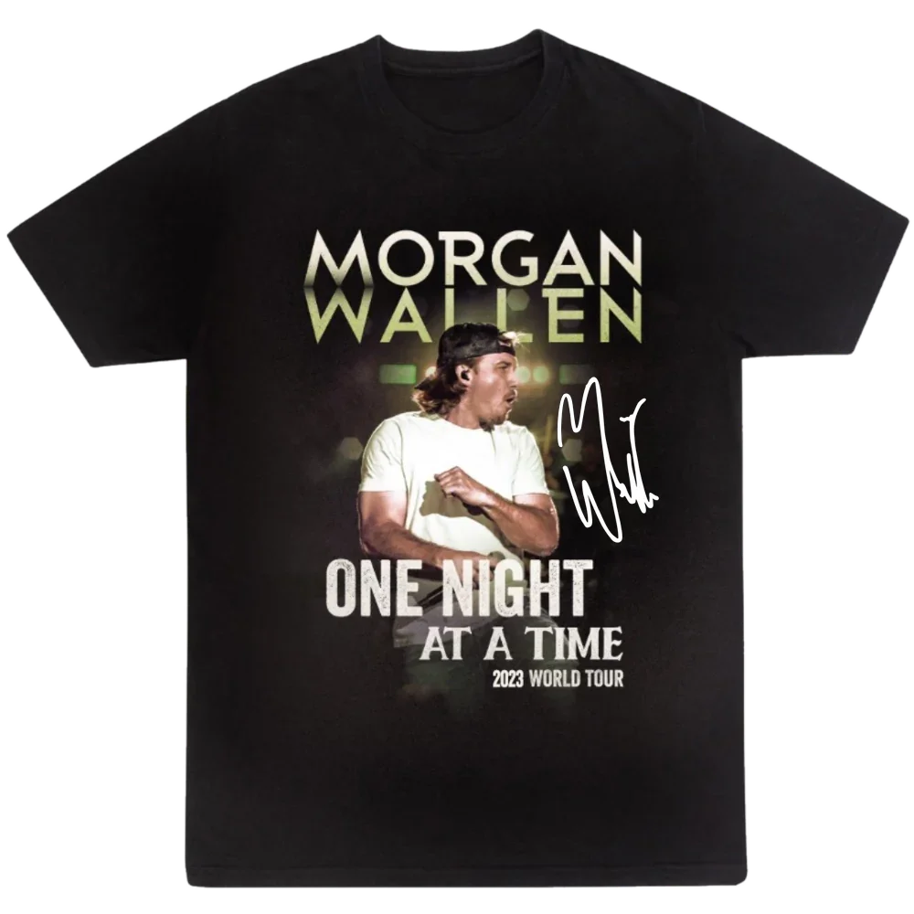 Morgan Wallen One Night At A Time 2023 Tour Cotton Black Unisex Shirt