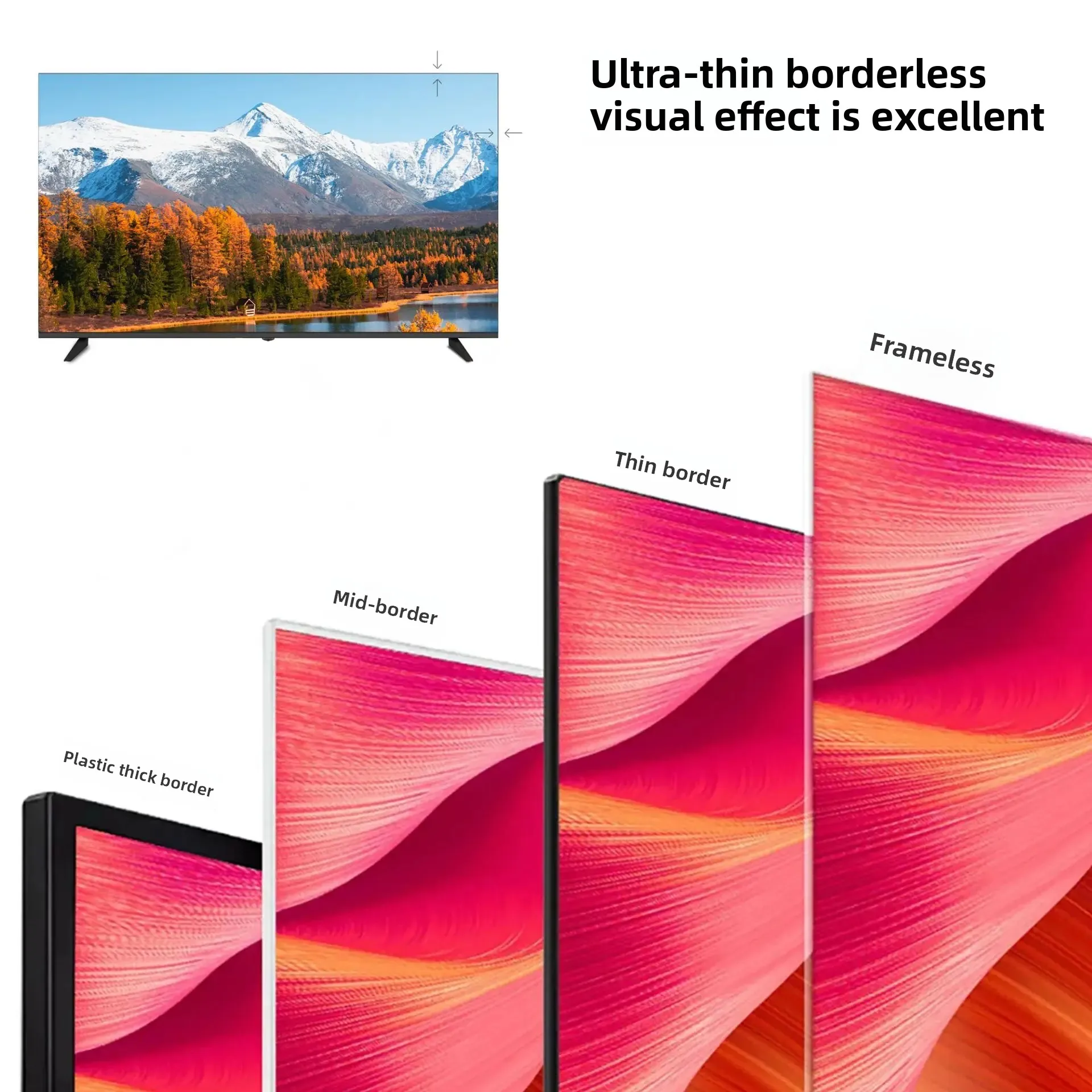 تلفزيون LCD عالي الوضوح 75 بوصة 4K، تلفزيون QLED Dot، تلفزيون ذكي للشبكة الذكية