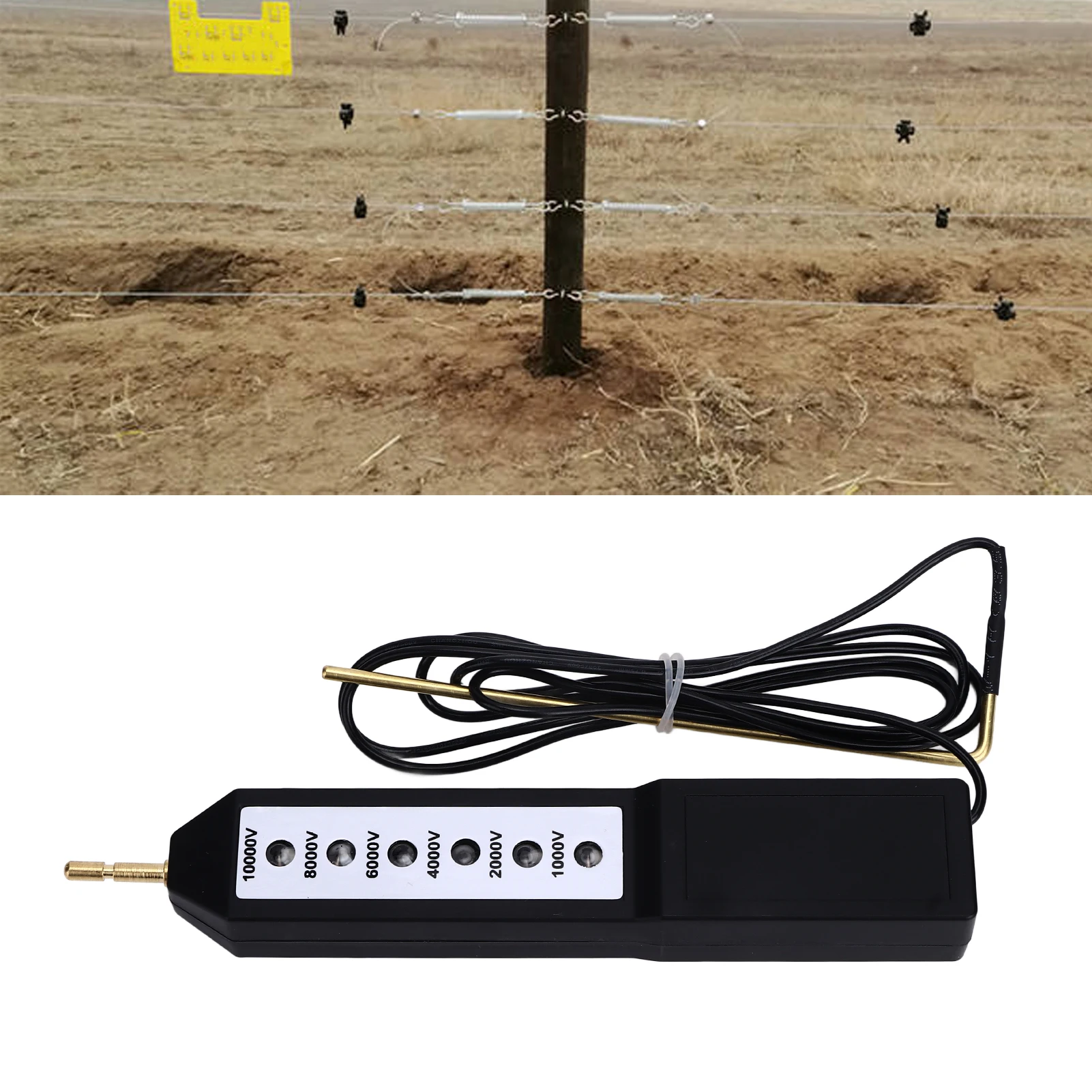 MLD-002A1 10KV Voltage Electric Fence Tester Bird Chicken Drinker Cup Electric Fence Tester Farm Electronic Fence Fault Finder