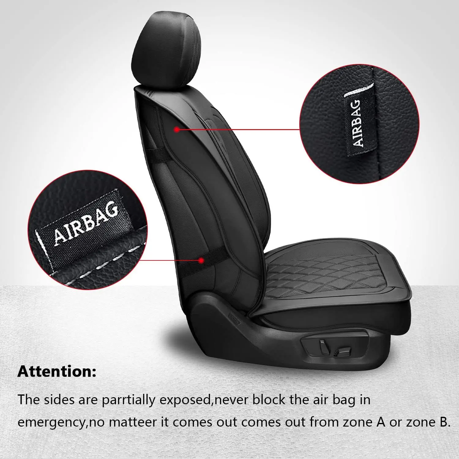 Truck Seat Covers for 2009-2025 Models, Waterproof, Black, 5PCS with Split Bench 40/60